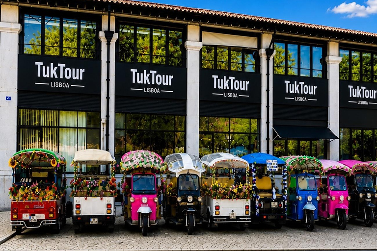 Lisbon: Multilingual Private TukTuk Tour with Live Guide Ultimate Lisbon & Belém Experience 04 hrs(Pick Up+Drop-off)*