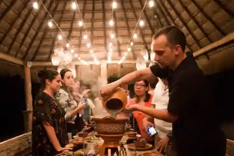 Gourmet experience, traditional flavors in an exclusive beach club +Wine