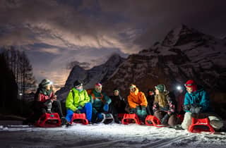 Von Interlaken aus: Nachtschlitteln