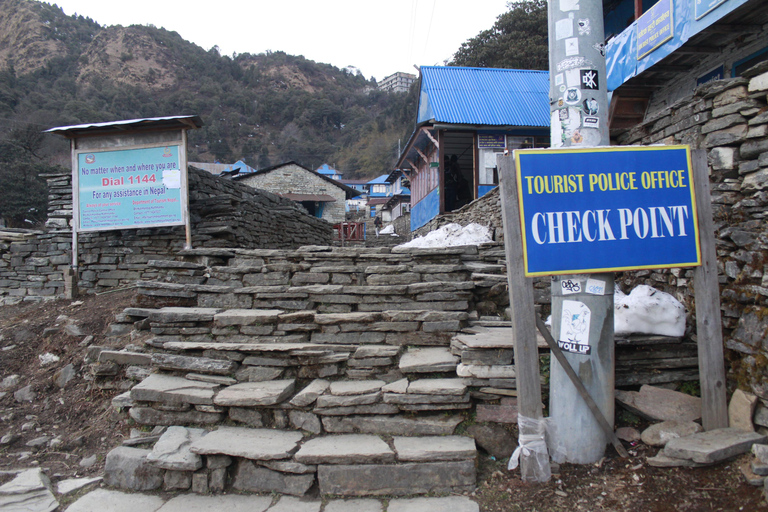 De Katmandu: Trekking de 13 dias na colina Poon e no acampamento base do AnnapurnaDe Katmandu: 13 dias de caminhada na Colina Poon e no acampamento base do Annapurna