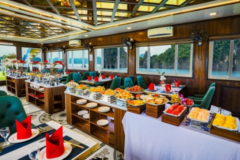 Luksusowy rejs po zatoce Ha Long z lunchem w formie bufetu dla małych grup