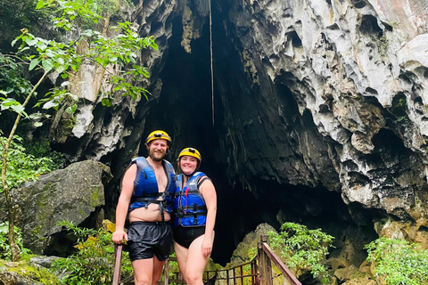 Phong Nha: Zipline Dark Cave & Paradise Cave Exploration Option 4: Full Adventure Experience - Drop-off in Hue