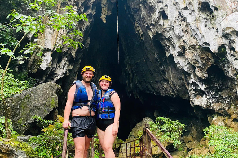 Phong Nha: Zipline Dark Cave & Paradise Cave Exploration Option 4: Full Adventure Experience - Drop-off in Hue