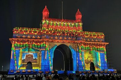 Mumbai by Night: Private Iconic Sights Tour in Lights Private Mumbai Night Tour for Cruise Passengers