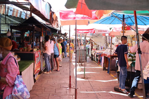 Från BANGKOK: Järnvägsmarknaden och Amphawa flytande marknad