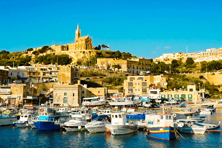 De Valetta: Passeio de catamarã com tour hop-on hop-off em Gozo