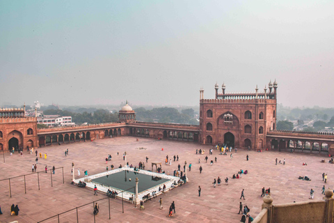 Visite à pied de 4 heures du patrimoine d&#039;Old Delhi avec promenade en pousse-pousseDepuis le lieu de rendez-vous