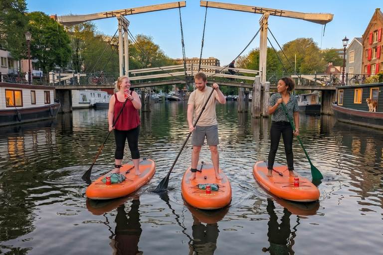 Amsterdam: Stand-Up Paddleboard Canal Tour with Drink