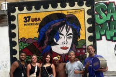 Rio: Favela Santa Marta, Michael-Jackson-Aussichtspunkt & Geschichtsrundgang