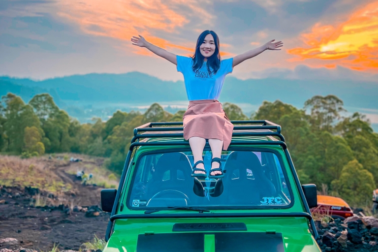 Ubud: Mount Batur Jeep Sunrise and Natural Hot Spring Tour Meet up at Location (no pick up from Hotel)
