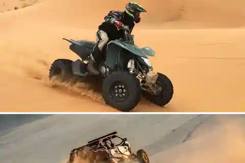 Safari dans le désert de Doha : Promenade à dos de chameau, Sandboarding et Quad bike.