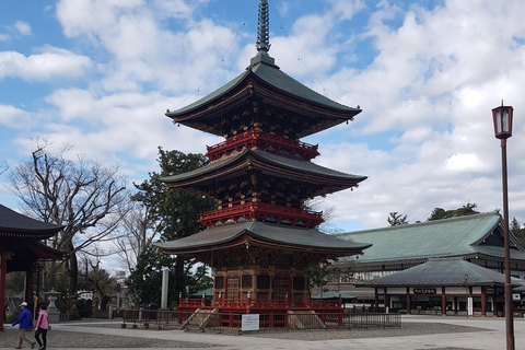 NARITA: Wycieczka piesza, ulica Omotesando, świątynia Narita-san