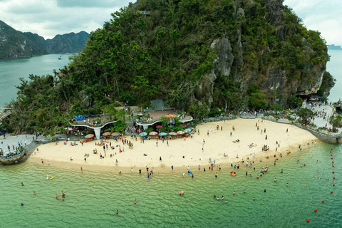 Hanoi: Aurora Halong Day Cruise - Lunch, Kayak, Swim, Cave from Halong: Cruise with Buffet, Kayaking (No transfer)
