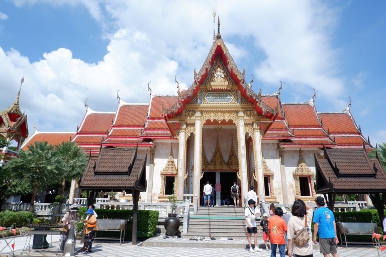 Phuket : Temple de Chalong, visite du Grand Bouddha et aventure en VTTZipline 18 pt.+Atv 1 heure Visite du Grand Bouddha et du Temple de Chalong