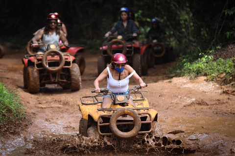 Cancun : Circuit dynamique avec quad, cenote et tyrolienneDOUBLE QUAD DE TULUM