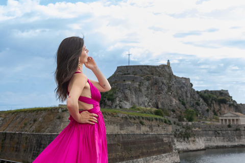 Corfu: Old Town Photoshoot in Flying Dress