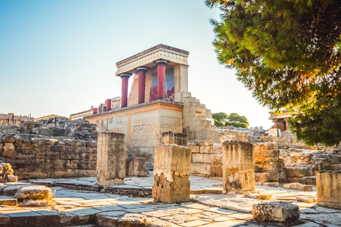 Dagvullende tour:Knossos,Koronekes Olijfmolen,Lyrarakis wijnmakerij