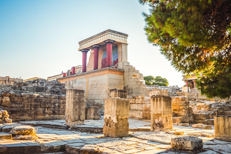 Dagvullende tour:Knossos,Koronekes Olijfmolen,Lyrarakis wijnmakerij