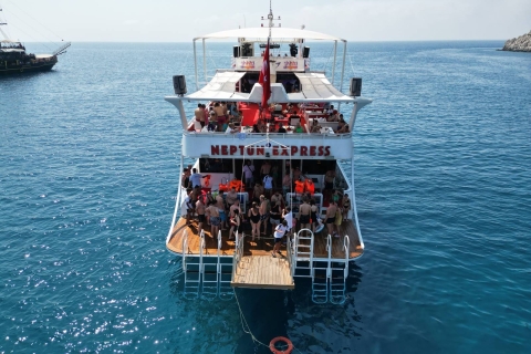 From Alanya: Boat Tour with Unlimited Soft Drinks and Lunch Boat Trip with Hotel Transfers in Alanya