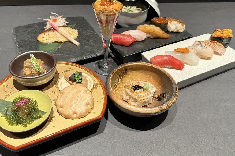 Tokio: Kurs sushi Omakase w restauracji Robot ServingTokio: Posiłek Omakase Sushi w restauracji Robot Serving