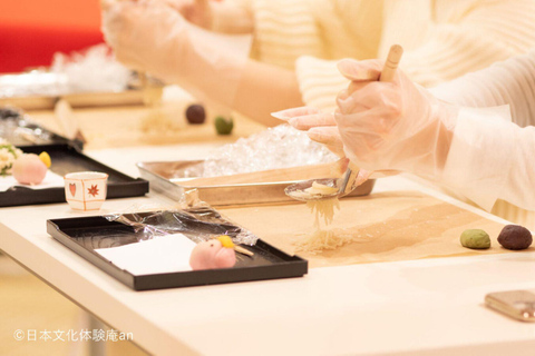 2 Types of Japanese Sweets making and Tea Ceremony