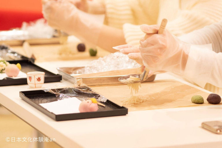 2 Types of Japanese Sweets making and Tea Ceremony