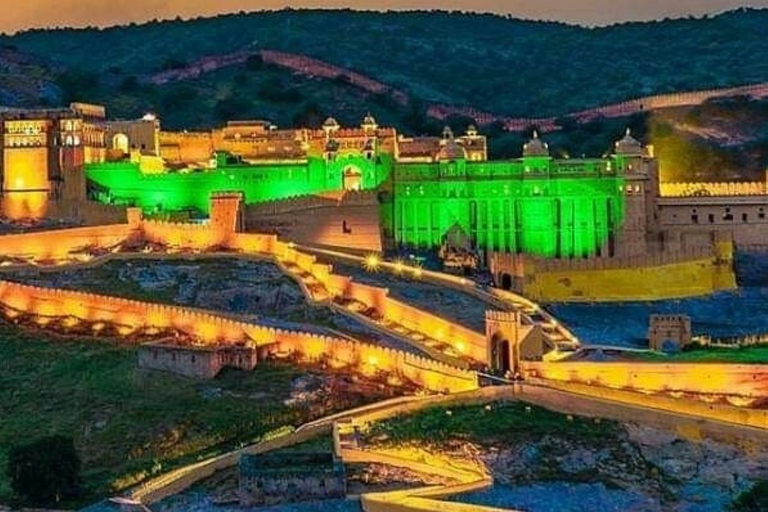 Jaipur: Light & Sound Show im Amber Fort mit Markt und Stadt.Jaipur: Licht- und Tonshow Tour mit Markt