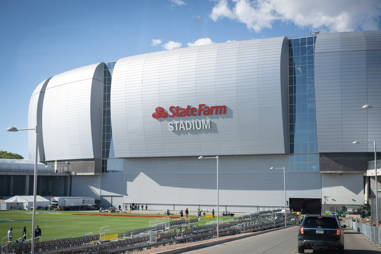 Arizona Cardinals Football Game at State Farm Stadium Short Side Upper