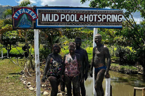 Jardin d&#039;orchidées de Nadi, randonnée dans les cascades avec source d&#039;eau chaude et bain de boueFidji Marriott/Queens Wharf Lautoka/Prise en charge au Tanoa Waterfront