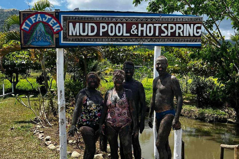 Jardin d&#039;orchidées de Nadi, randonnée dans les cascades avec source d&#039;eau chaude et bain de boueFidji Marriott/Queens Wharf Lautoka/Prise en charge au Tanoa Waterfront