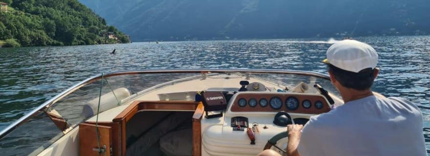 Lac de Côme : Tour en bateau privé de la côte sud-ouest