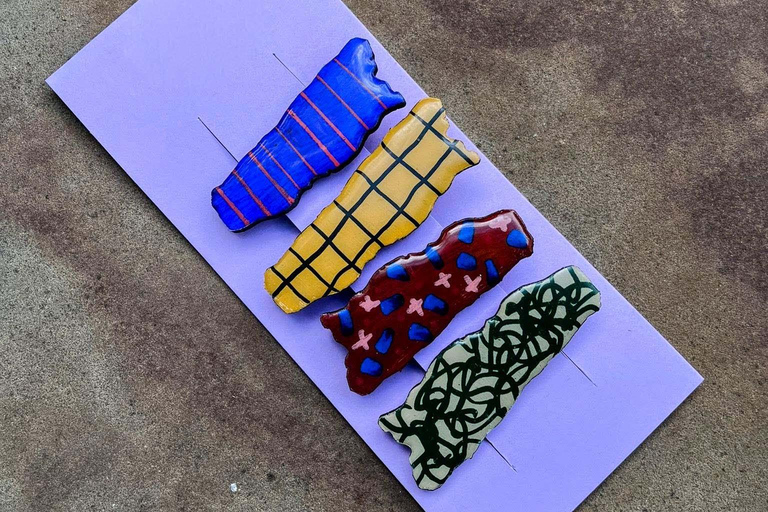 Cass Art Liverpool: Paint Your Own Hair Clips Workshop Paint Your Own Hair Clips Workshop