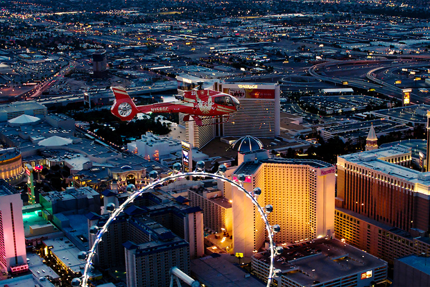 Las Vegas: Nacht-Hubschrauberflug über den Las Vegas Strip