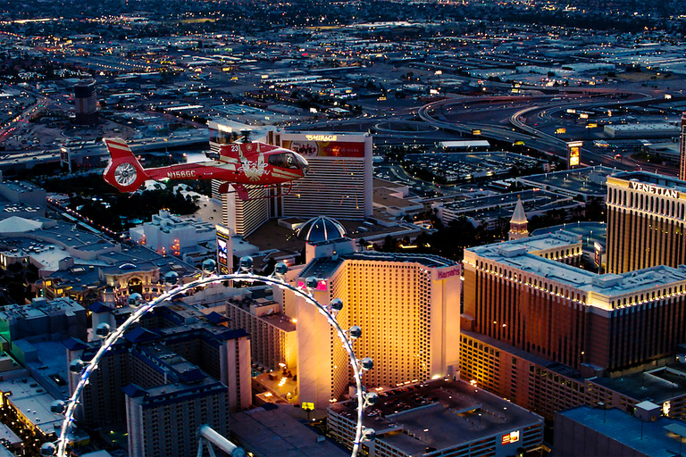 Las Vegas: voo noturno de helicóptero sobre a Las Vegas StripVoo de helicóptero com ponto de encontro