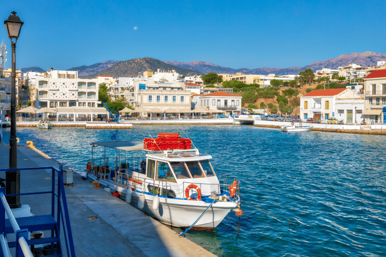 From Heraklion: Spinalonga All-Inclusive BBQ Cruise & Guide Italian Language
