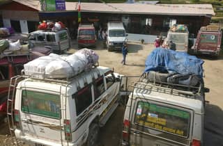 Transfer von Kathmandu nach Dharapani - Weg zum Annapurna Circuit