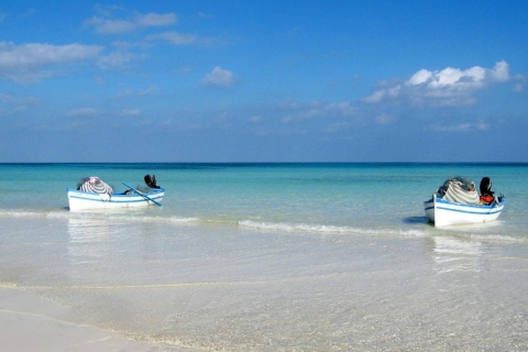 Djerba: day by pirate boat to Flamant Island