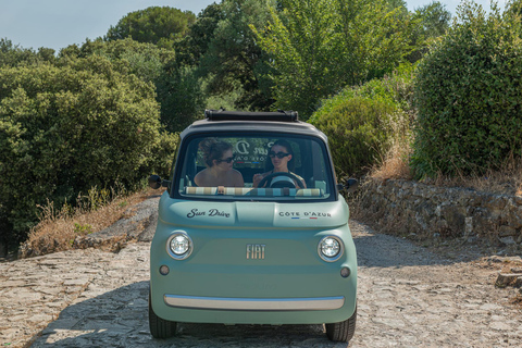 Antibes: Tour in a 100% electric Fiat Topolino 1-hour Discovery Tour in a Fiat Topolino