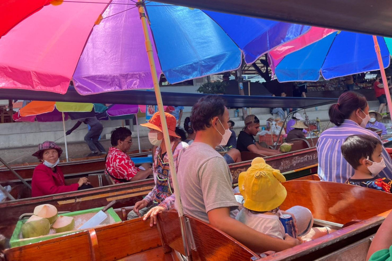 BKK : Marché flottant privé de Damnoen Saduak et marché des trains