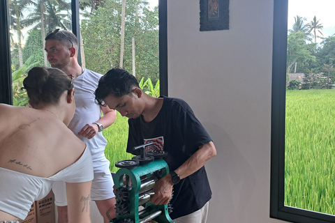 Ubud: Silver Jewelry-Making Workshop with Rice Field View