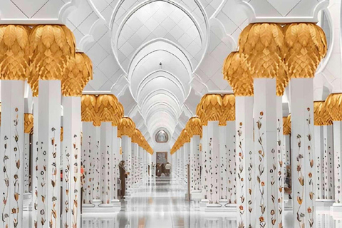 Dubai: Sheikh Zayed-moskee &amp; SeaWorld-toegang met transferDubai: Sheikh Zayed-moskee en SeaWorld, inclusief vervoer