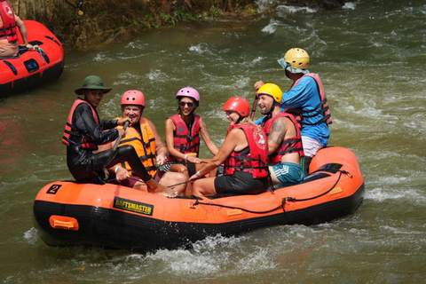 KhaoLak: rafting na białej wodzie, jaskinia małp, kąpiel ze słoniem