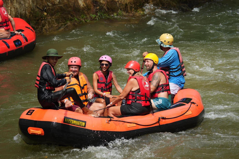 KhaoLak :White Water Rafting ,Monkey Cave, Elephant Bathing