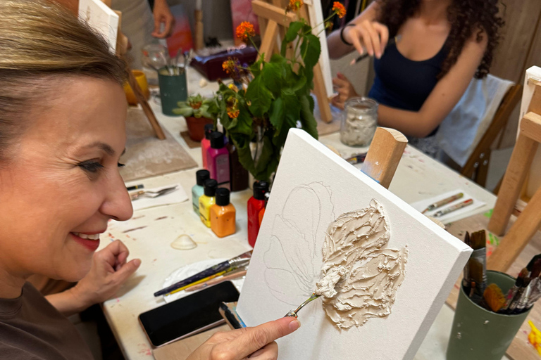 Antalya Relief Technique Canvas Painting Workshop 3D Texture