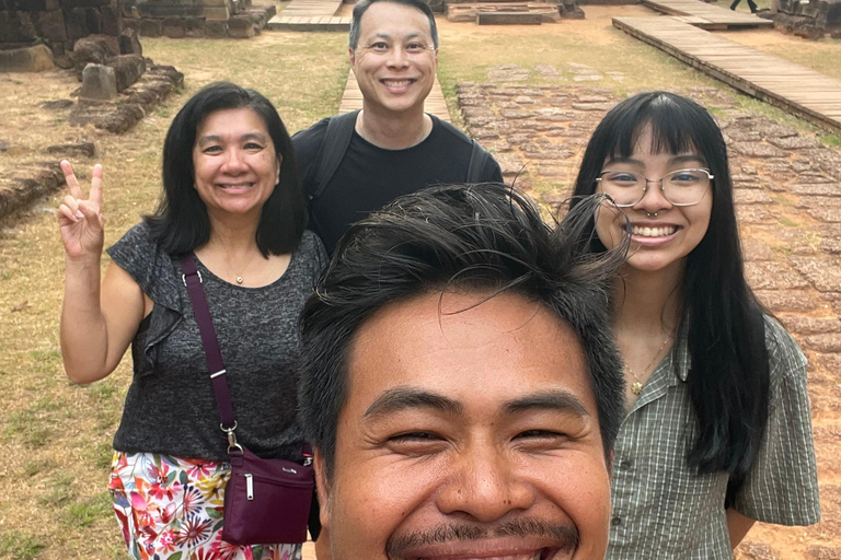 Countryside & Banteay Srei temple Cycling Tour 45km Small Share Group