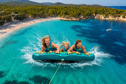 Ibiza: Fun Private Boat with Donut Ride & Snorkeling