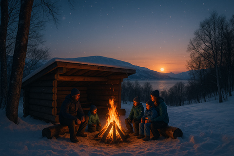 Tromsø: Sledding and Bonfire Experience with Snacks