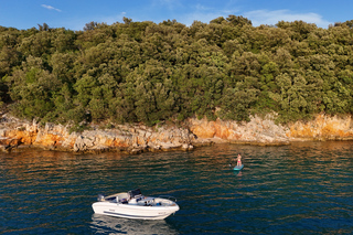 Krk: Sunset Boat Tour with wine, high chance of dolphins