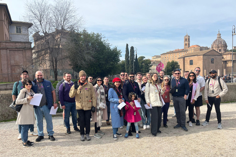 Roma: Visita guiada ao Coliseu, Fórum Romano e Monte PalatinoExcursão em Espanhol