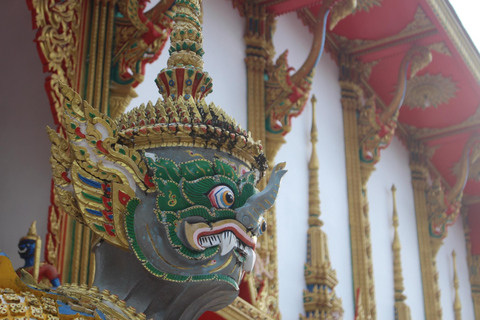 Khaolak: Half Day Bamboo Rafting, Temple & Waterfall Tour